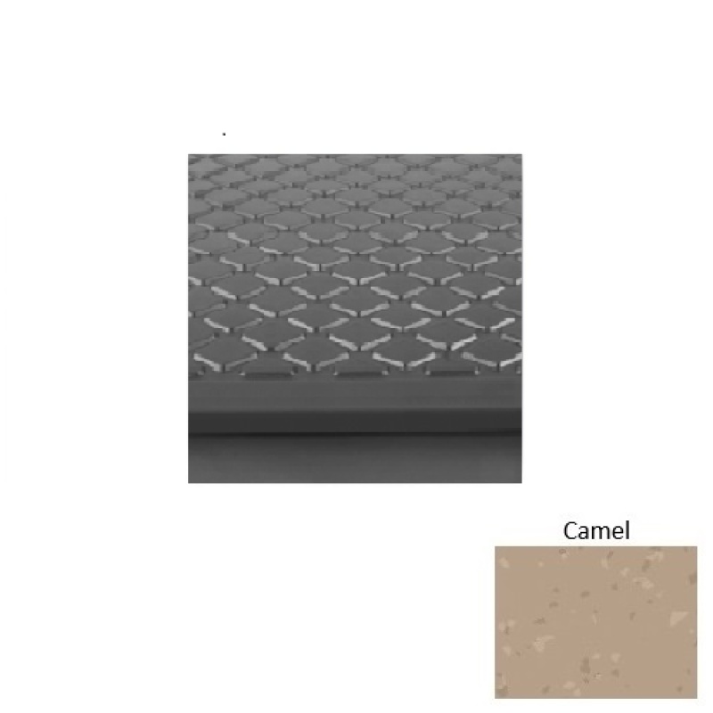 Symmetry 31 Camel Diamond Rubber (Rd) Stair Tread - Textured