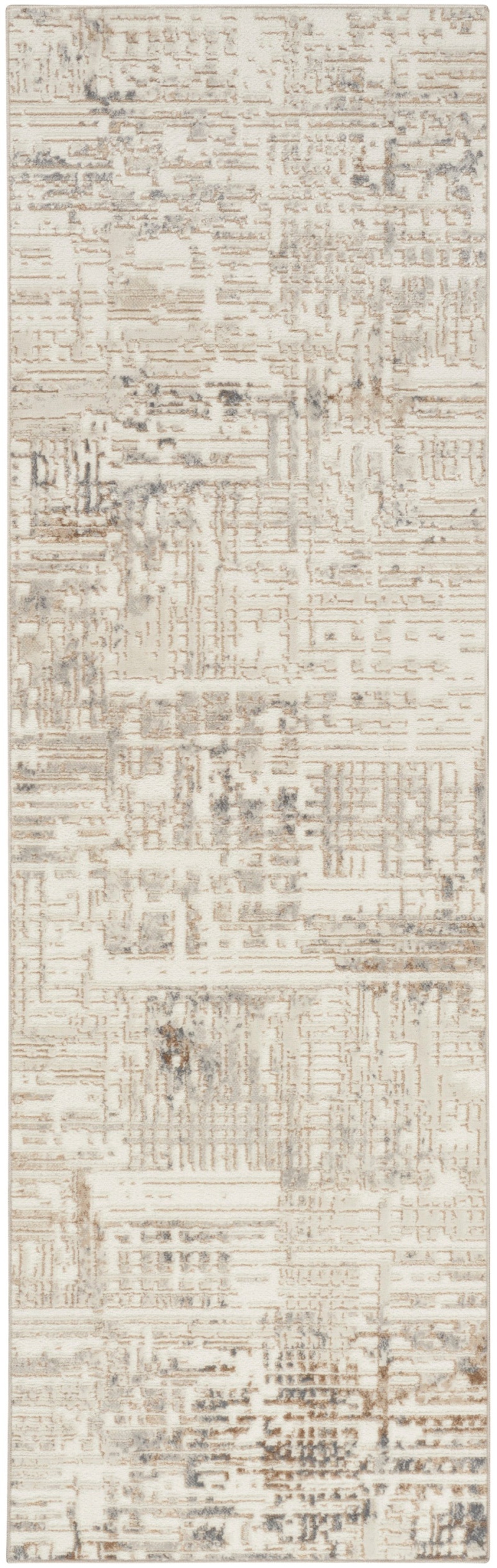Calvin Klein Enchanting Cream Grey Runner Rug