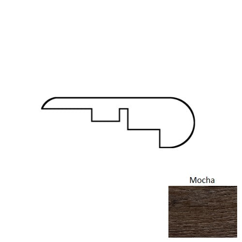 Hampton Mocha Luxury Vinyl Overlap Stair Nose