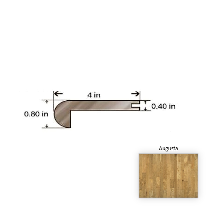 Oak Augusta 84.25" Stair Nose - Nu Oil