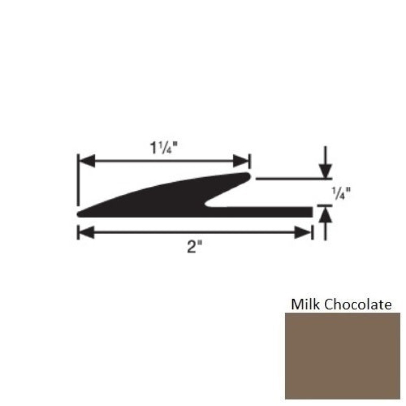 Flextones Milk Chocolate Vinyl Transition Edge Guard