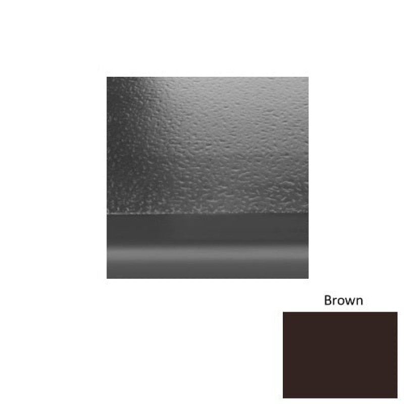 Solid 99 Brown Rubber (Sq) With Galley Red Abrasive Strip Stair Tread With Dupont Kevlar - Hammered