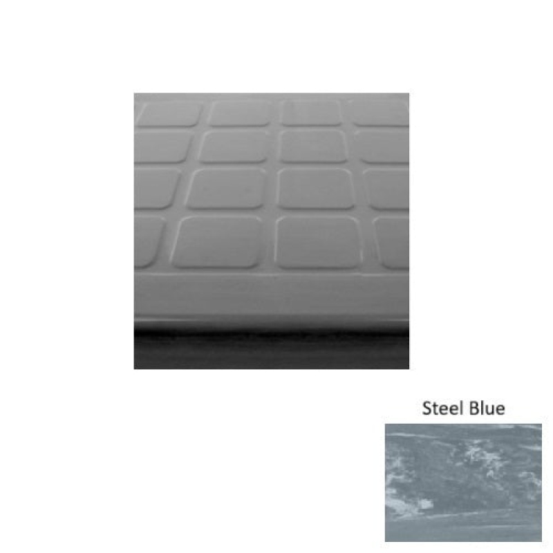 Marbleized 94 Steel Blue Raised Square Rubber (Sq) Stair Tread - Textured