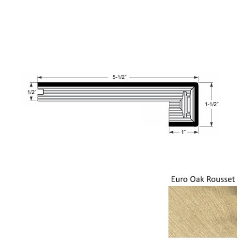 Provence III Euro Oak Rousset Stair Nose Trim