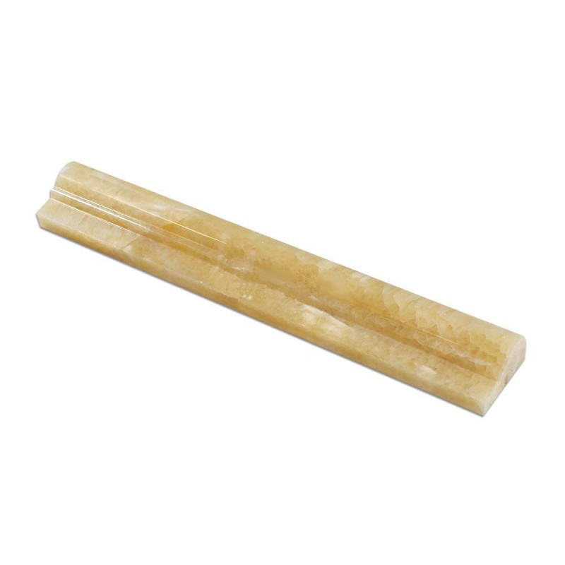 Honey Onyx Liner - 2" x 12" F1 Chair Rail - Polished