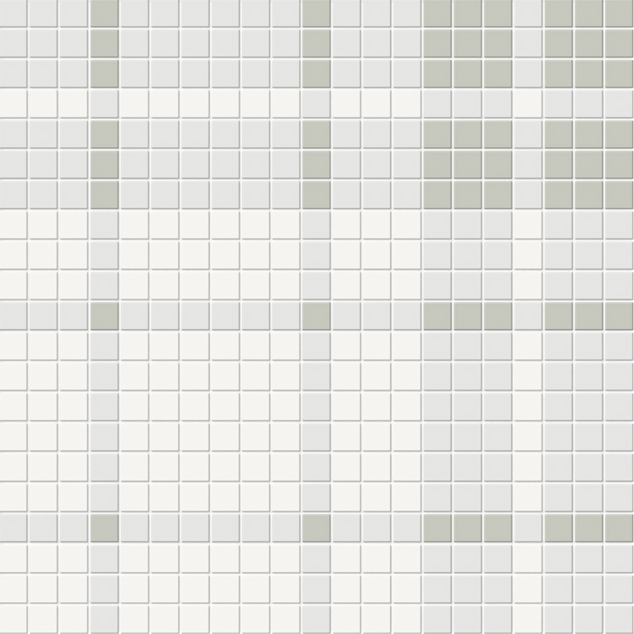 Soho Morning Blend Porcelain Mosaic - Plaid Pattern - Matte