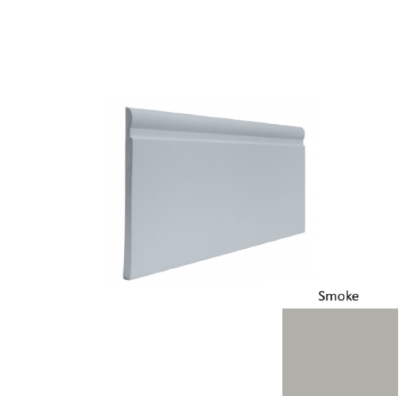 Contours #85 Fashion Smoke Rubber Profiled Wall Base - Satin