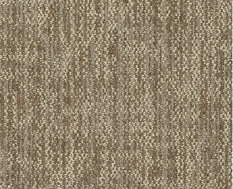 Clearance Sale! Beyond Basic Crazy Smart Light Brown / Gray Nylon Carpet Tile - Pattern - 18" X 36"