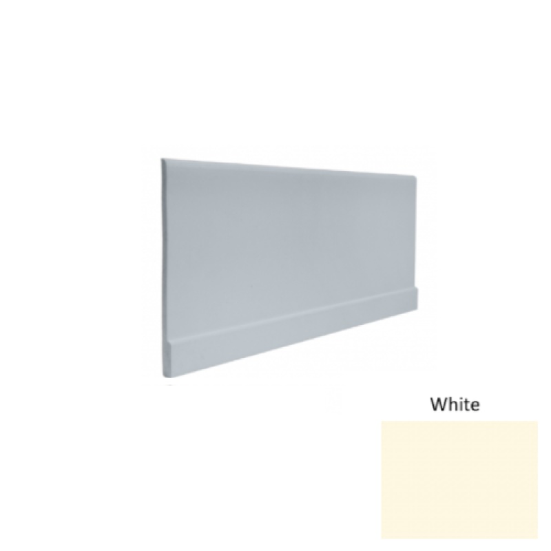 Contours #00 Simplicity White Rubber Profiled Wall Base