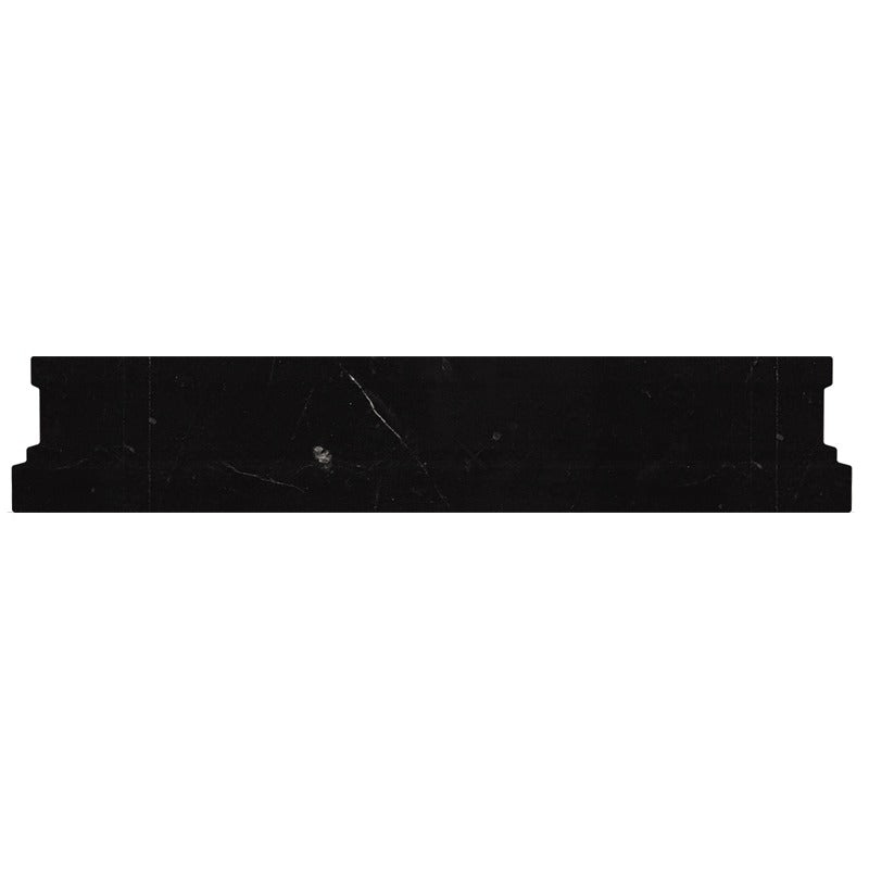 Eastern Black Nero Marble Floor & Wall Trim - 2" X 0.8" X 12" Metro Rail