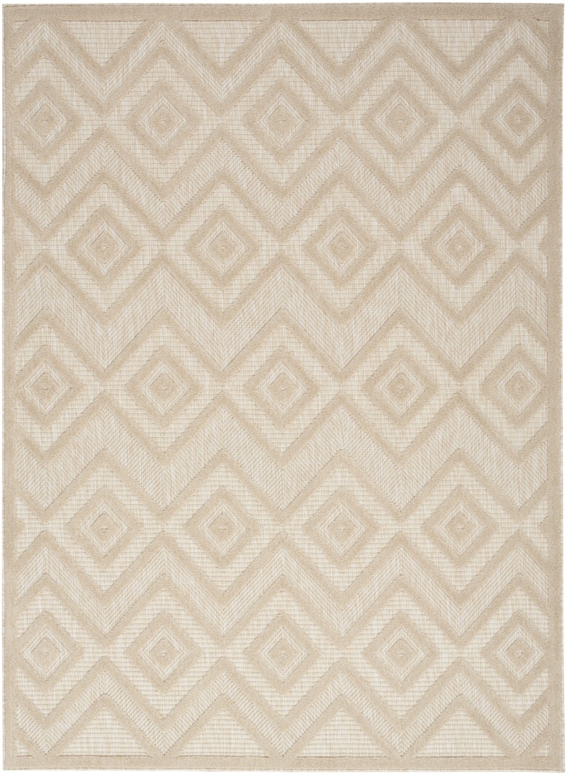 Versatile Cream Modern Area Rug 5 Ft x 7 Ft