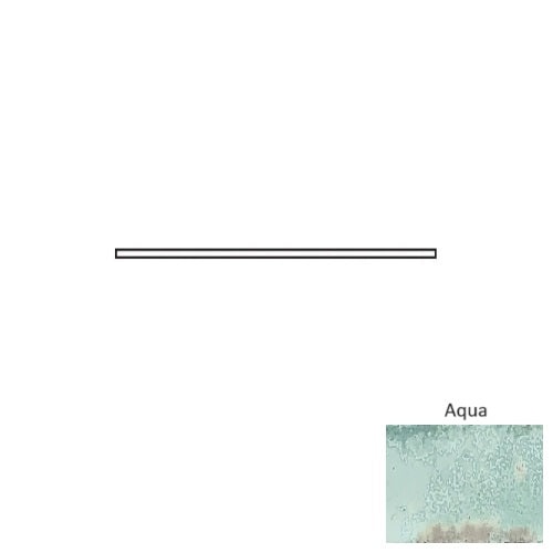 Grunge Aqua Ceramic Wall Trim – 0.625" x 12" Quarter Round, Glossy