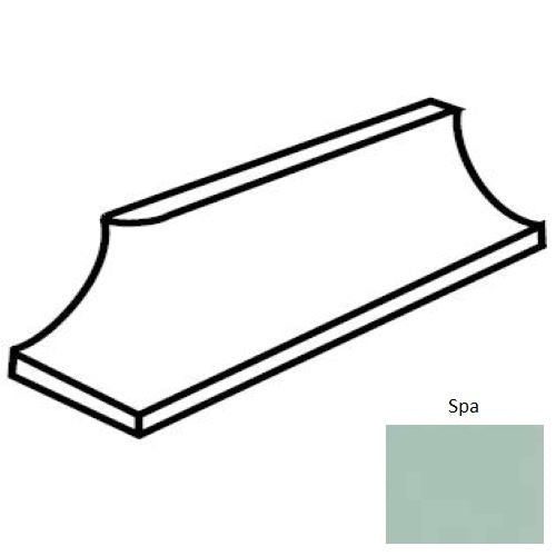 Keystones Unglazed Mosaic Spa Porcelain Floor & Wall Trim - 1" X 2" Cove Base Outcorner - Matte
