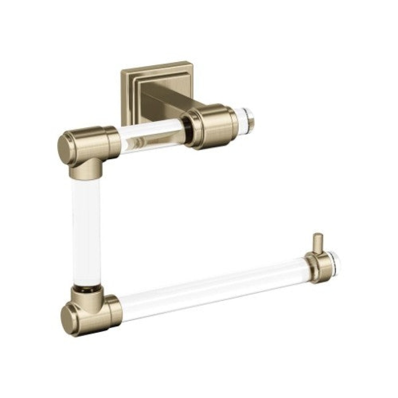 Glacio Zinc & Acrylic Wall Mounted Towel Ring