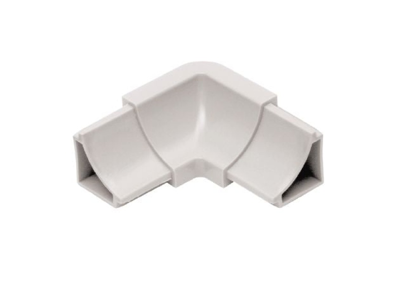 Dilex Hkw 2 Way Inside Corner Plastic Pvc Tile Edging Trim - Classic Grey - 1" X 2"