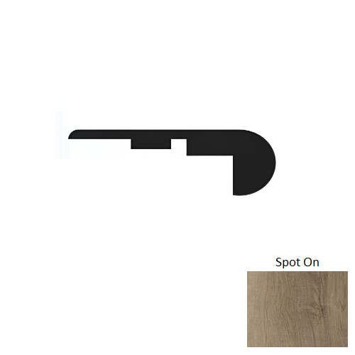 Prime Premium Spot On Luxury Vinyl Moulding / Trim - 94" Overlap Stair Nose - Embossed