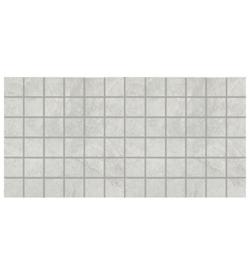 Core Fundamentals Choice Weathered White Straight Joint Ceramic Mosaic - 2" X 2" - Matte