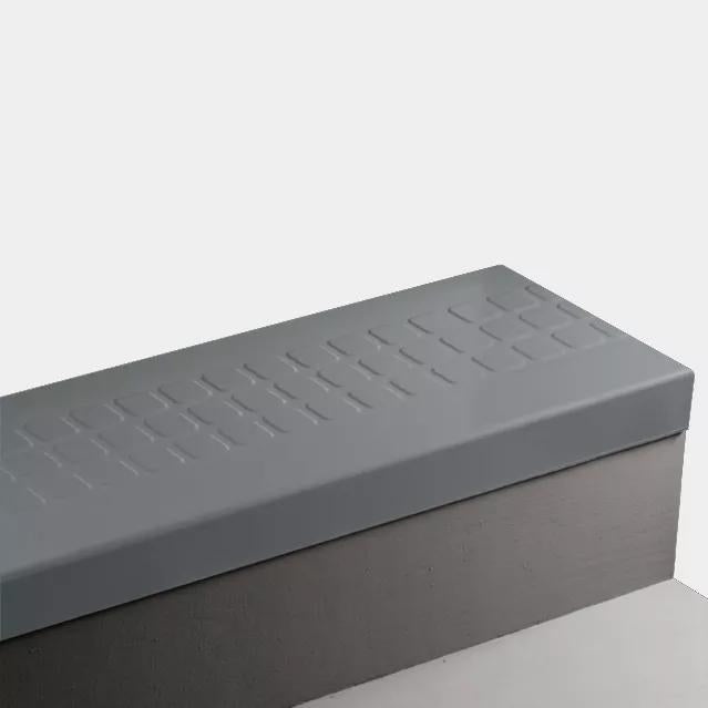 Storm Cloud Raised Square Rubber Stair Tread Trim