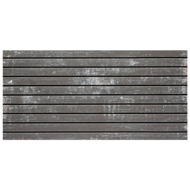 Retro Strata Nero Porcelain Tile - Matte - 6 7/8" x 14"