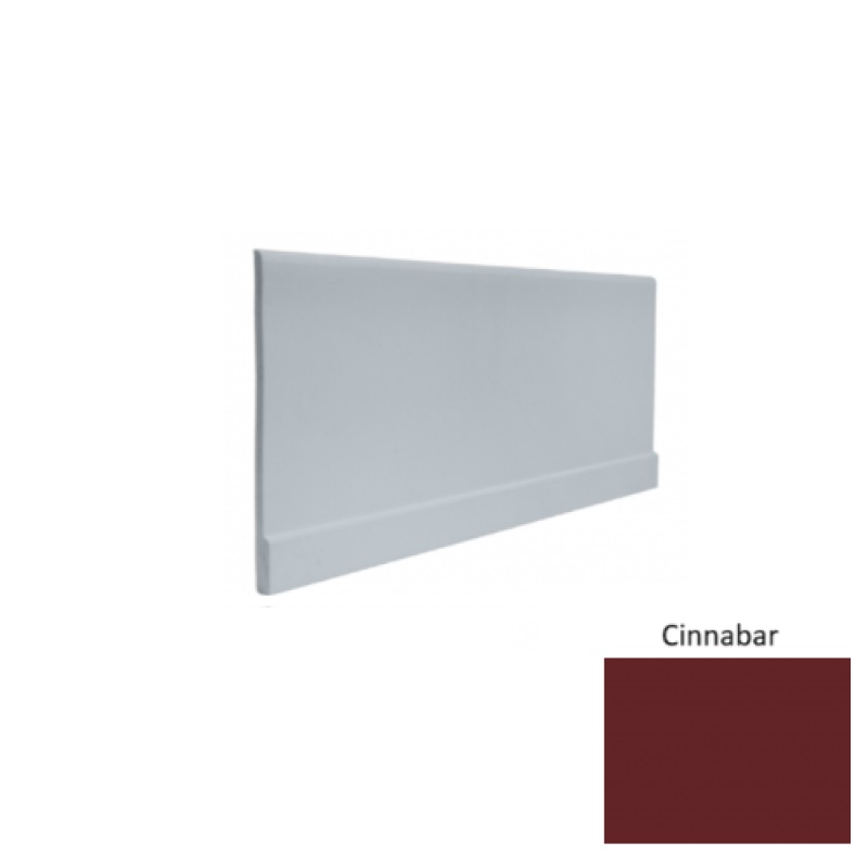 Contours #00 Simplicity Cinnabar Rubber Profiled Wall Base - Satin - 4" X 8 Ft