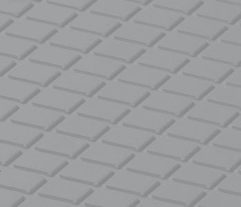 Johnsonite Shark Fin Diamond Solid Color Rubber Tile - Textured - 24" X 24"