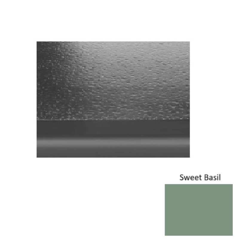Solid 99 Sweet Basil Hammered With 2" Nose Rubber (Sq) Stair Tread - Hammered