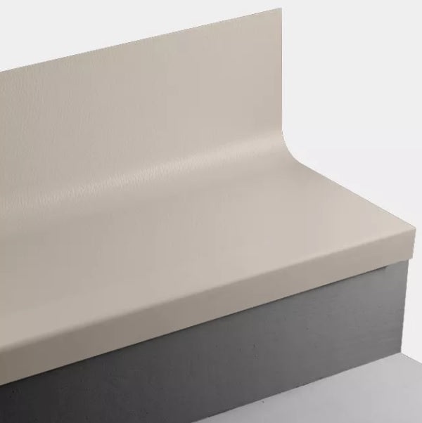 Johnsonite Beige Hammered Rubber Stair Tread with Riser