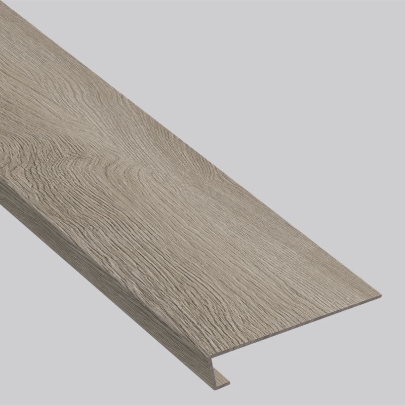 Everlife Lvt Shorecliffs Wixom Valley Luxury Vinyl Moulding / Trim - 12" X 47.25" Stair Tread Eased Edge Wrapped - Low Gloss