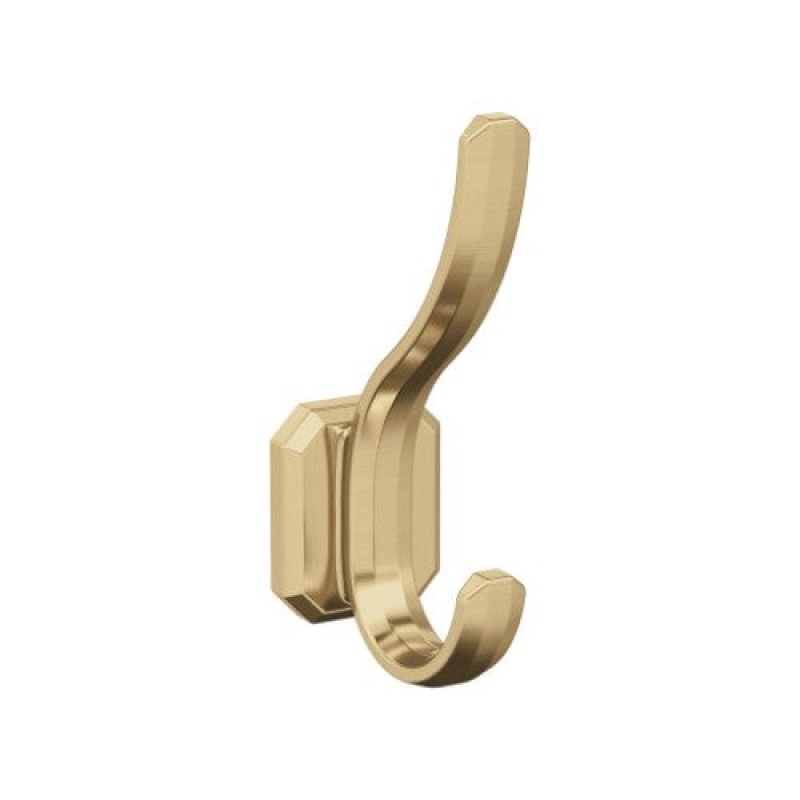 Granlyn Zinc Double Prong Decorative Hook - Champagne Bronze - 5 5/16" (135 Mm) Length