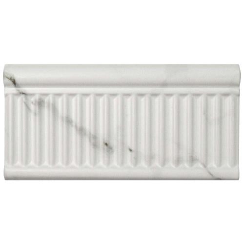 Classico Carrara Rex Ceramic Tile - Matte - 3" x 6"