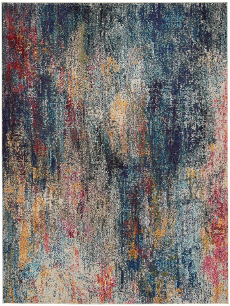 Celestial Ces16 Multicolor Polypropylene Modern Area Rug