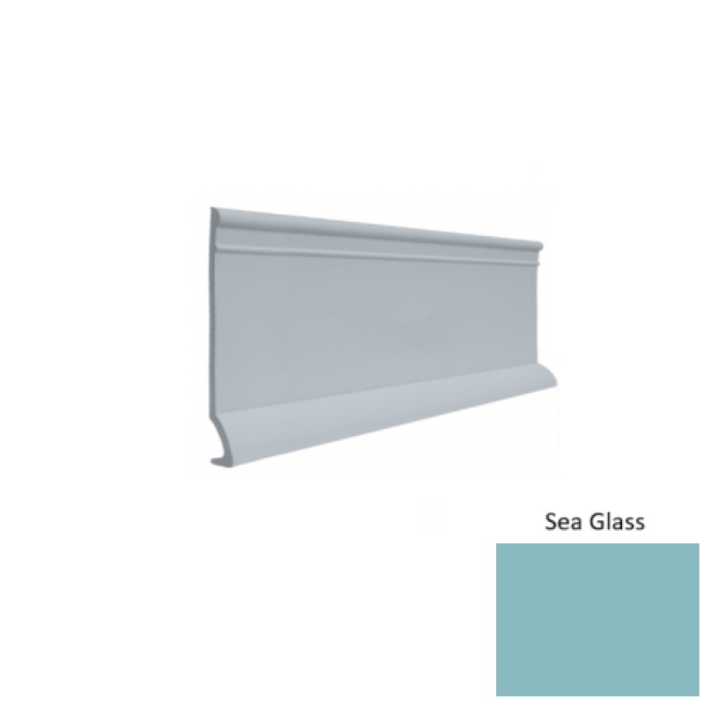 Contours #90 Intrigue Sea Glass Rubber Profiled Wall Base - Satin