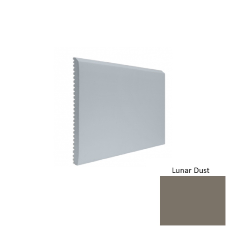 Contours #65 Vertical Lunar Dust Rubber Profiled Wall Base - Satin