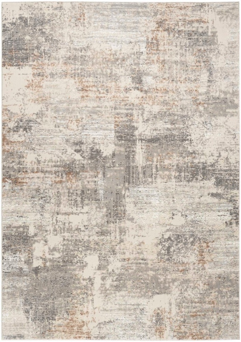 Sustainable Trends Beige Grey Sut04 Polyester Contemporary Area Rug - 8 Ft X 10 Ft - Beige Grey