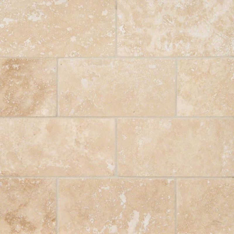 Tuscany Ivory Travertine Tile - Filled & Honed