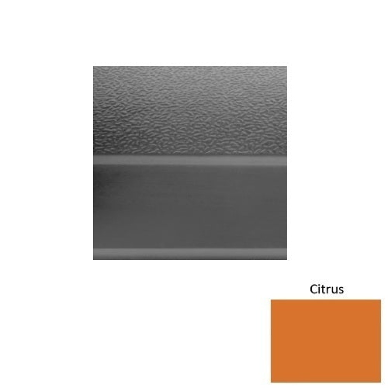 Solid 93 Citrus Rubber (Sq) With Galley Red Abrasive Strip Stair Tread With Dupont Kevlar - Textured