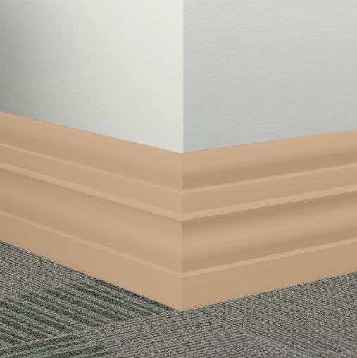 Johnsonite Sisal Rubber Millwork Contoured Wall Base - 6" X 96" X 1/4" Attache - Millwork Contoured Wall Base