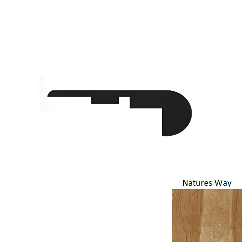 Prime Premium Natures Way Luxury Vinyl Moulding / Trim - 94" Overlap Stair Nose - Embossed