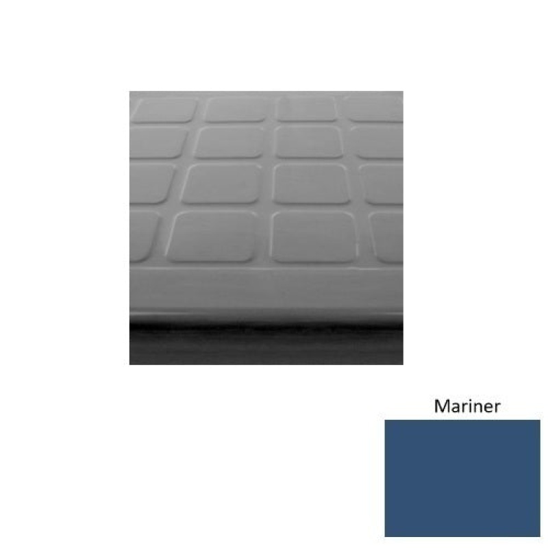 Solid 94 Mariner Raised Square Rubber (Sq) With Black Abrasive Strip Stair Tread - Textured