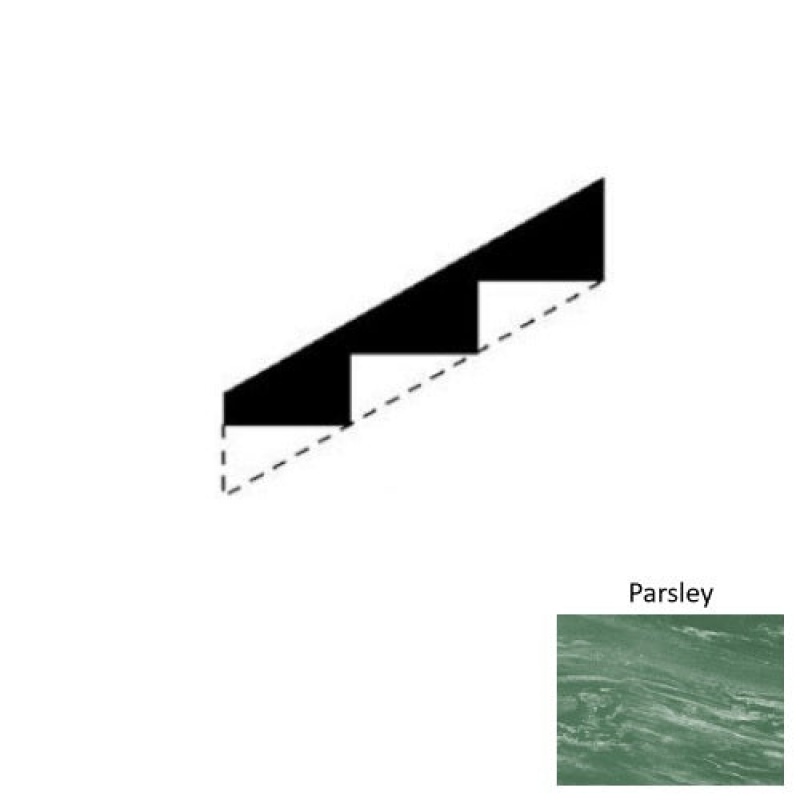 Marbleized Parsley Rubber Stringers - Smooth