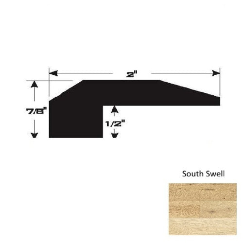 South Swell Hardwood Moulding / Trim - 90" Threshold - Ultra Low Gloss Urethane