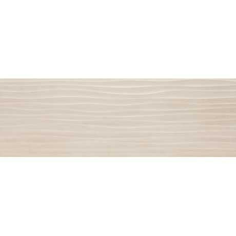 Materika Beige Wave Ceramic Tile - Textured - 16" X 48"