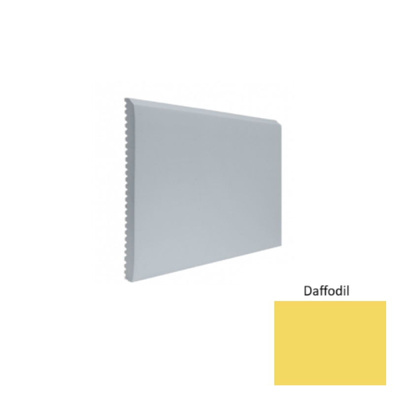 Contours #65 Vertical Daffodil Rubber Profiled Wall Base - Satin