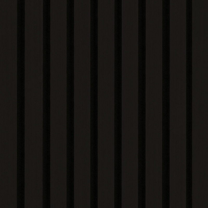 Acoustic Slat Panel Ebony Wood Tile - Low Gloss - 9.5" X 94.5"