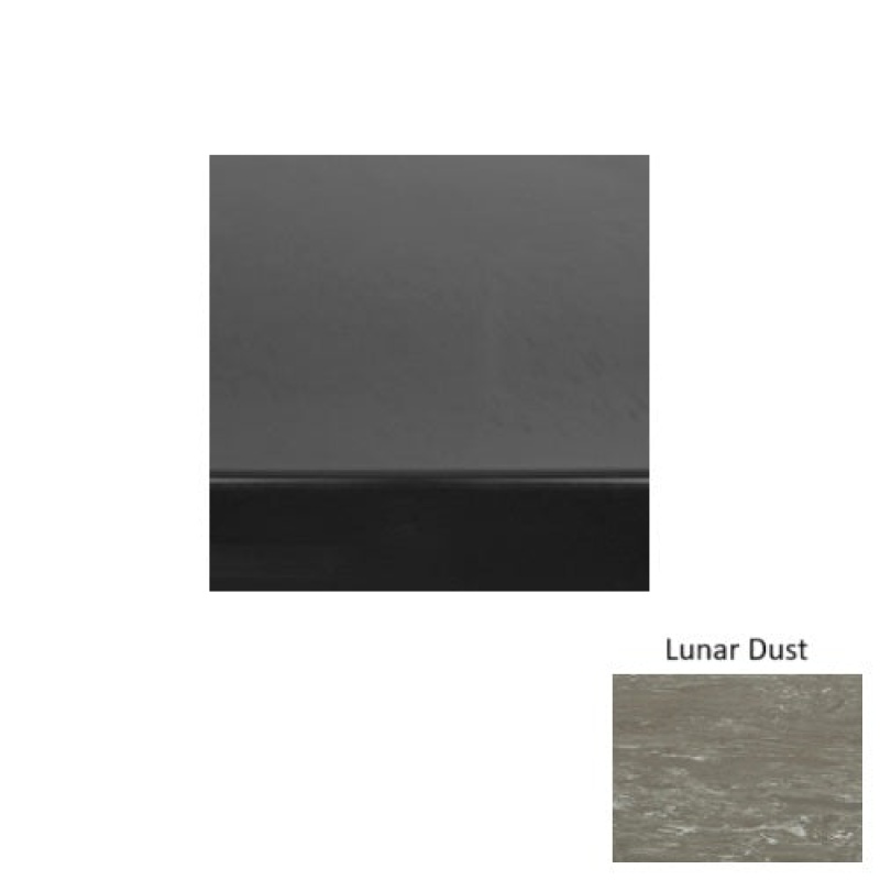 Marbleized 60 Lunar Dust Heavy Duty Rubber (Sq) Stair Tread - Smooth