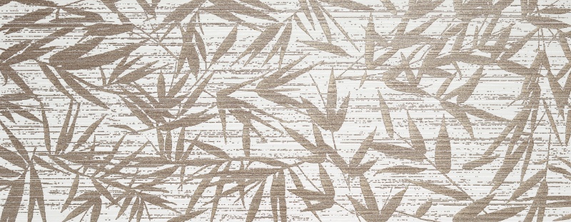 Shui White Leaves Deco Ceramic Tile