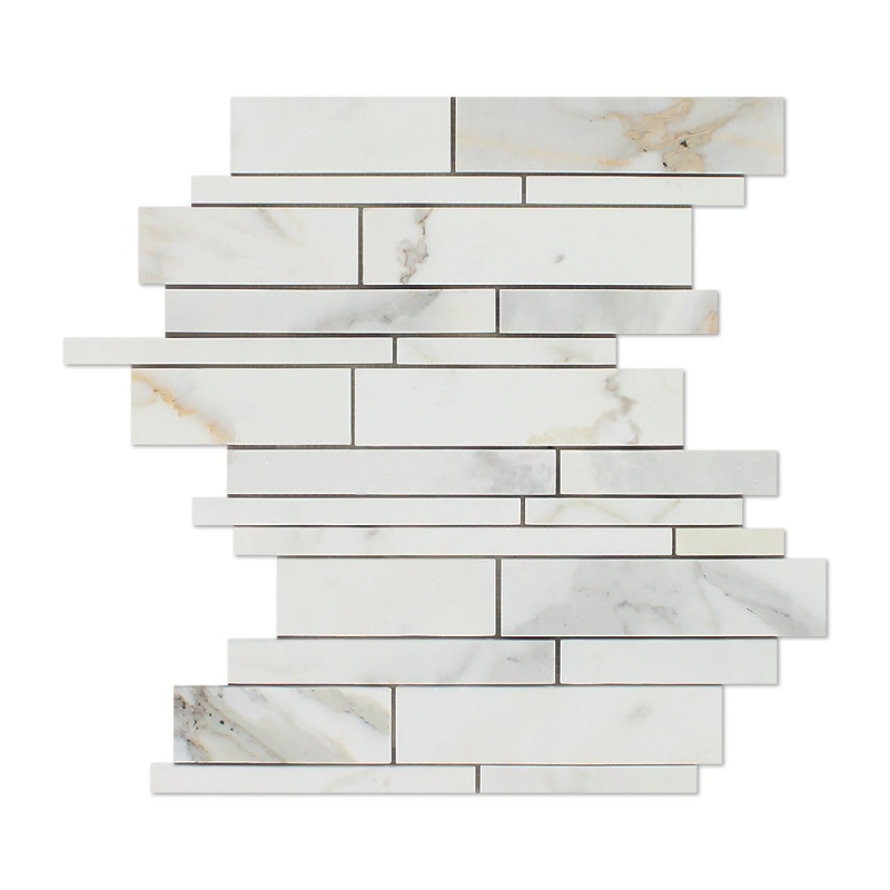 Calacatta Gold Marble Mosaic - Linear
