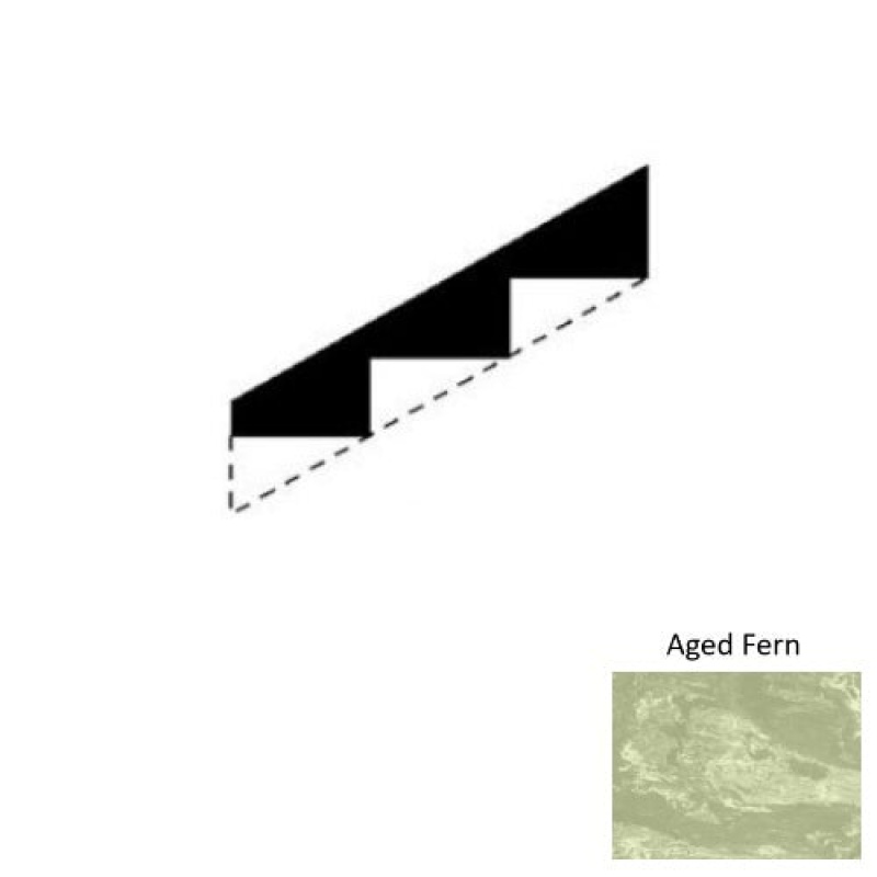Marbleized Aged Fern Rubber Stringers - Smooth