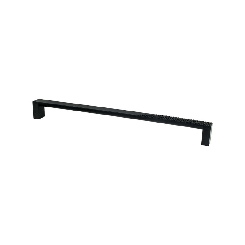Berenson Roque Zinc Appliance Pull - Matte Black - 12" (304.8 Mm) Center To Center