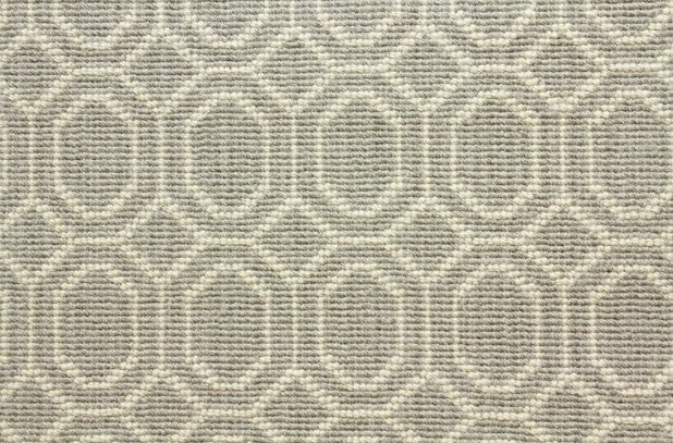 Cobble Hill Bergen Platinum Wool Blend Carpet - Smooth